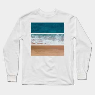 Abstract Square Beach Long Sleeve T-Shirt